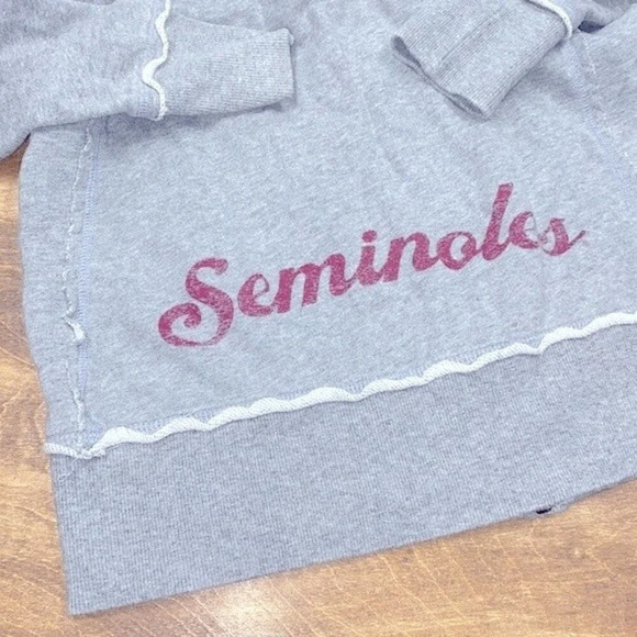 Nike FSU grey zippered hooded jacket size small organic cotton - Picture 3 of 8